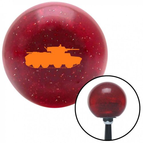 Orange tank red metal flake shift knob with 16mm x 1.5 inserthandle billard
