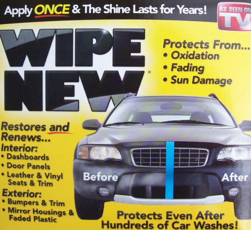 Wipe new auto rubber,plastic,vinyl & leather restorer detail kit ~ as seen on tv