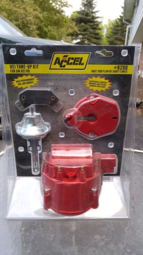 Accel 8200 gm super hei v8 red tune up kit cap rotor coil module