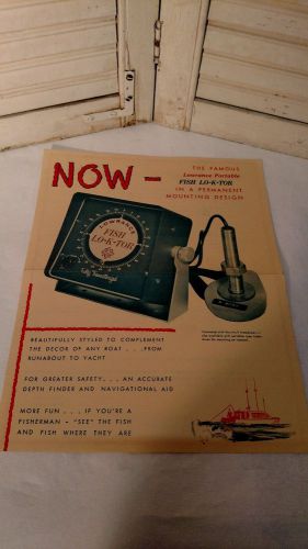 Vintage flyer/insert model 606 gimbal mount fish lo-k-tor