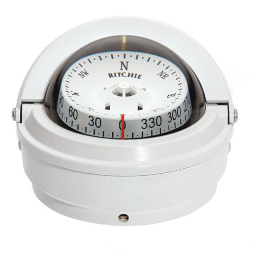 New ritchie s-87w voyager compass - surface mount - white