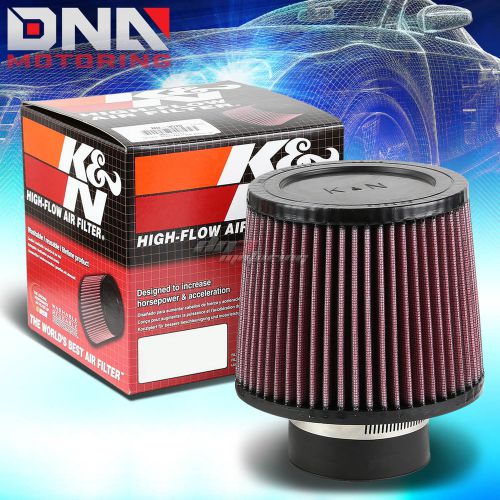 K&amp;n kn universal round tapered cotton gauze 3”inlet air filter 5” height ru-3570