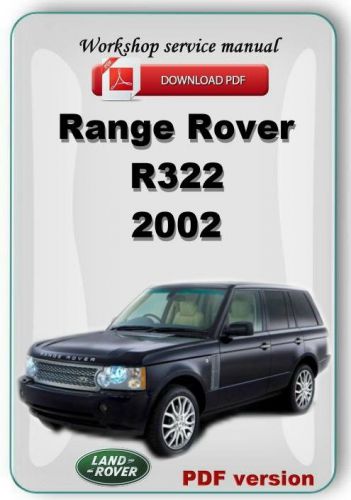 Land rover range rover r322 td6 and v8 engine 2002 - 2006 factory service manual