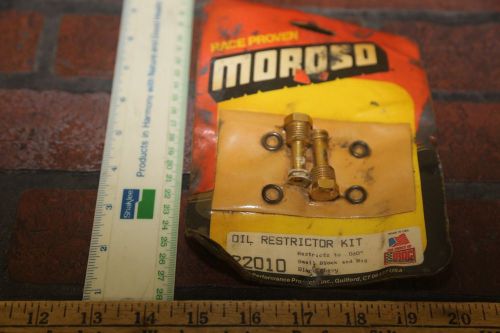 Vintage new moroso oil restrictor kit 22010