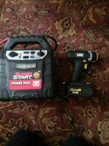Electric impact wrench and super start power pack lot