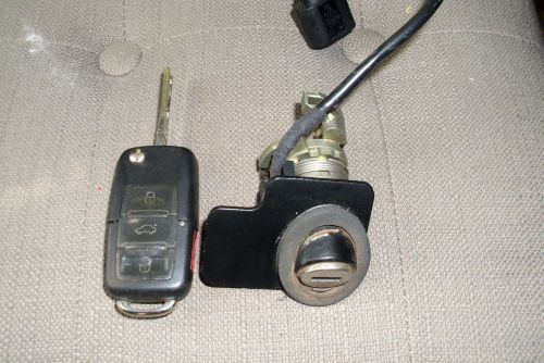 Trunk latch lock cylinder &amp; key 01-05 vw passat sedan  - oem
