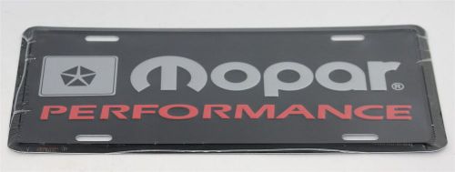 New black mopar performance license plate