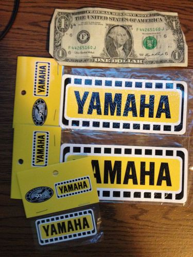Vintage yamaha racing stickers