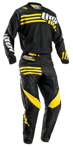 2016 thor mx phase strands dirtbike gear combo jersey pant offroad mx black ylw