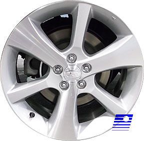 68807 oem reconditioned wheel 17 x 7; medium metallic charcoal w/machined face