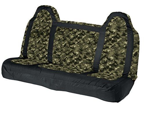 Leader accessories safari one pickup truck seat cover front solid bench camo