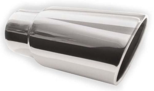 Silverline exhaust rolled angle tip 4 in. id 5 in. od 12 in. overall