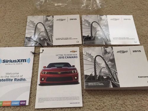 2015 chevrolet camaro factory owners manual and insert rs ss z28 looks nice! 15