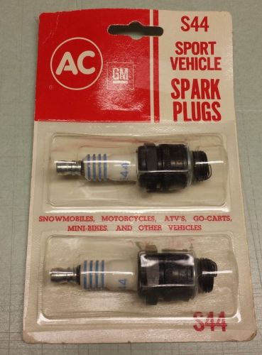 Ac gm s44 sport vehicle spark plugs set of 2 *new* snowmobile motorcycle atv