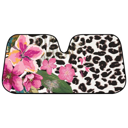 Flower leopard auto sun shade - easy &amp; convenient - high quality uv protector