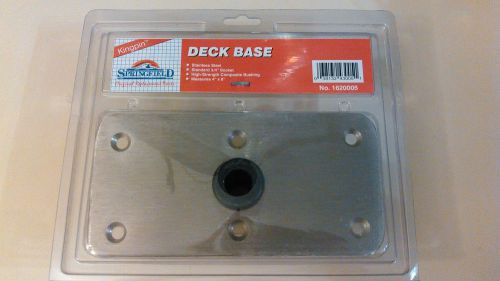 Kingpin stainless steel  deck bases-4&#034; x 8&#034; stainless steel 3/4&#034;