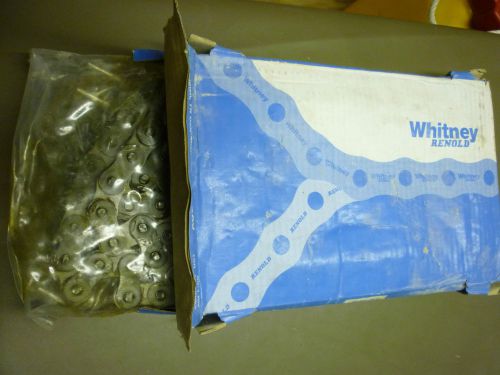 Whitney renold steel chain 80-1 x 10 ft x 120 links 1&#034; pitch
