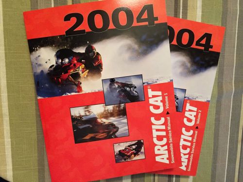 2004 arctic cat snowmobile service manual volume 1 and volume 2
