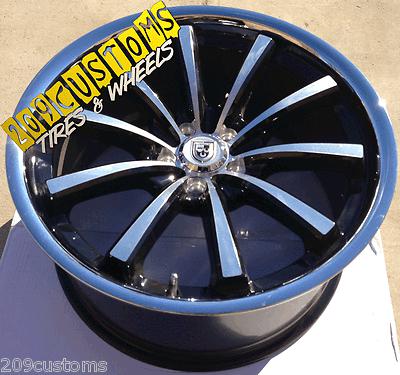 (4) 20" wheels rims tires lexani cvx-55 staggered 20x9f 20x10.5r 5x114.3 hyundai