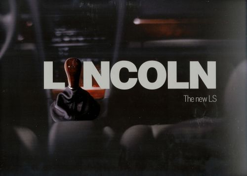 1999 lincoln  ls sales brochure  &#034;the new ls&#034;  large