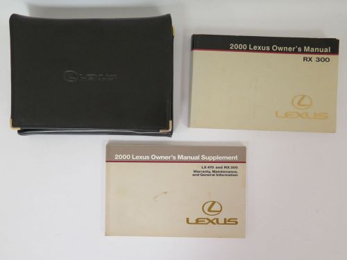 2000 lexus rx 300 owners manual book