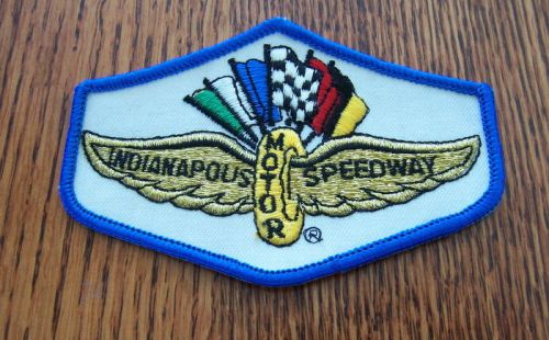 Indianapolis motor speedway sew on patch  blue outline