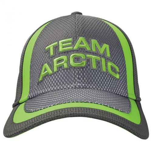 Arctic cat team arctic performance fitted cap gray lime green 5273-050 5273-051