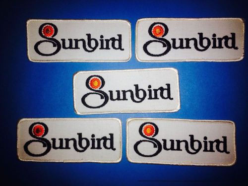 5 lot rare 1970&#039;s pontiac sunbird collectable car club jacket hat patches crests
