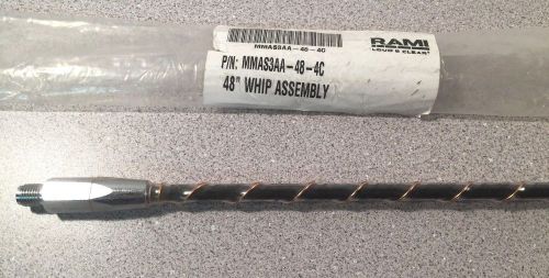 Brand new rami loud &amp; clear military mmas3aa-48-4c 48&#034; whip assembly antenna (x)