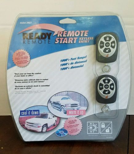 New!  ready remote 24927 deluxe remote car starter keyless entry &amp; alarm sealed