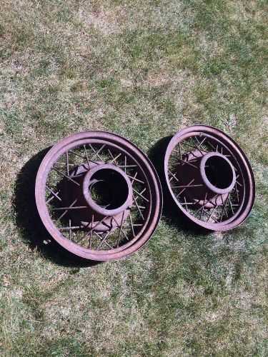 17x3 ford wire wheel pair matched 1933 1934 hot rod wheels original