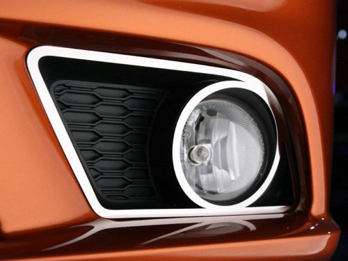 Dodge charger fog light trim rings polished stainless 2pc 2011-2013-332002