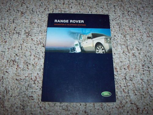 2006 land rover range rover hse &amp; super charged navigation system owner manual