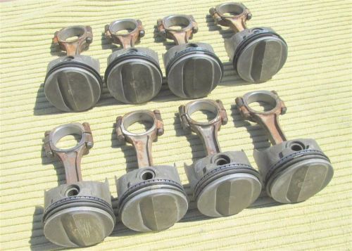 Oem gm lt-1 350 trw forged pistons &amp; pink connecting rods 70 z28 camaro corvette