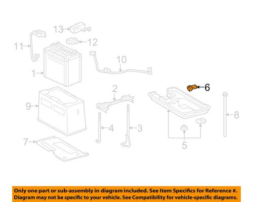 Lexus toyota oem 01-05 is300 3.0l-l6 battery-tray clip 9095901578