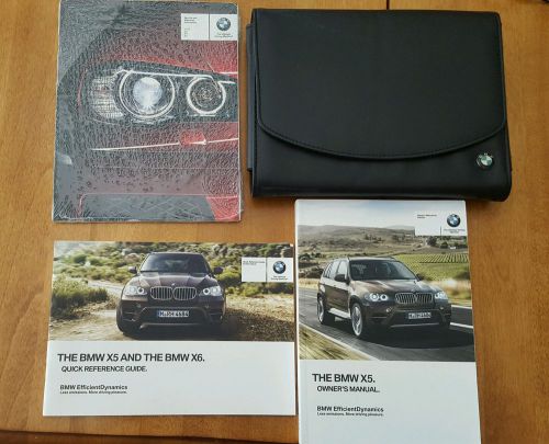 New oem 2013 bmw x5, x6 owners manual with case.