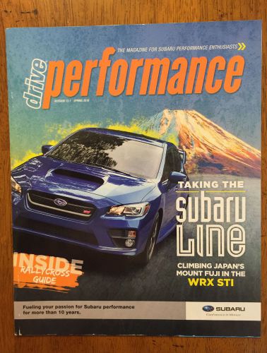 Drive performance the subaru magazine 2016 wrx sti