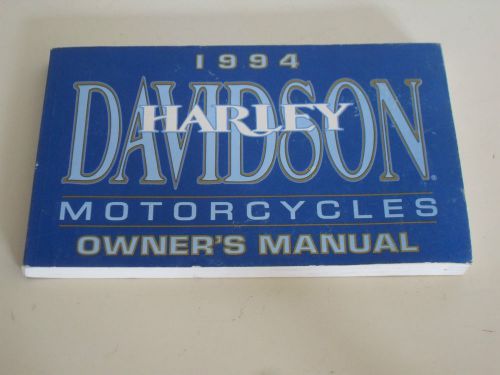 1994 harley-davidson all models owners manual