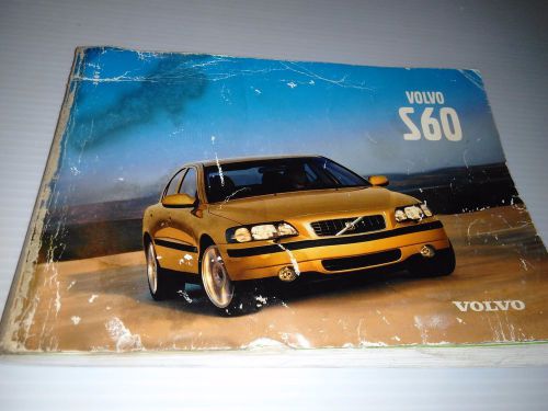 Volvo 2001 s60 oem original factory owners manual book