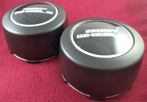 Bmf wheels flat black custom wheel center caps # pd-cap-bmf02c 8-lug set of 2