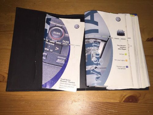 2002 volkswagen jetta owners manual books with case, vw owner&#039;s guide book
