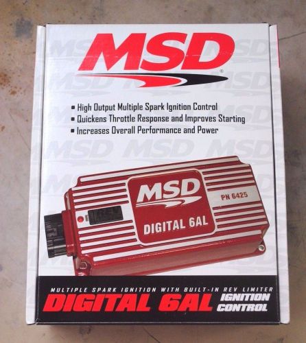 New!! msd 6425 digital 6al multiple spark discharge ignition box w/ rev limiter
