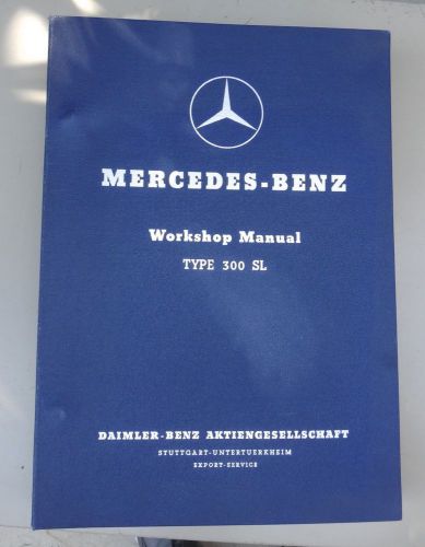 Mercedes-benz workshop manual type 300 sl very good condition germany
