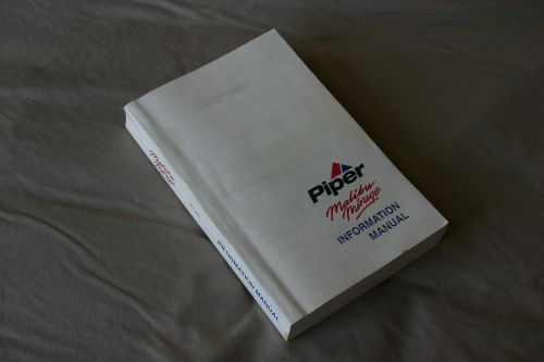 Piper malibu mirage pa-46-350p information manual