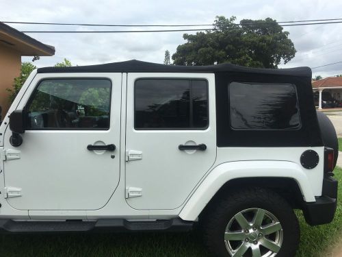 2010-2016 jeep wrangler 4-door replacement soft top with tinted rear windows