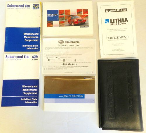 2005 subaru forester owner&#039;s manual with case