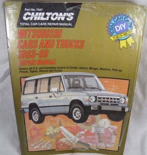 1983 1989 chilton&#039;s mitsubishi cars &amp; trucks repair manual
