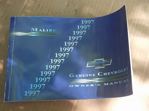 1997  chevrolet malibu owners manual oem