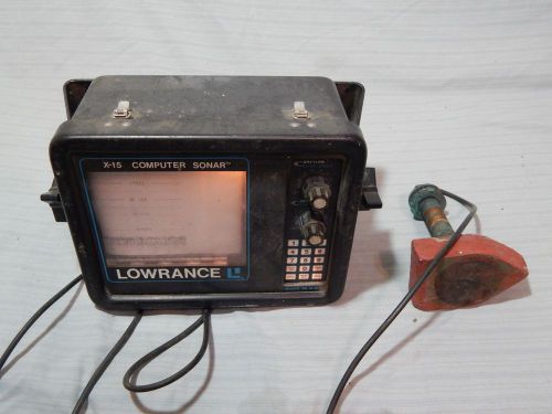 Lowrance x-15 computer sonar paper graphic recorder