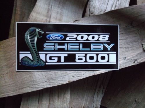 2008 shelby gt500 decal